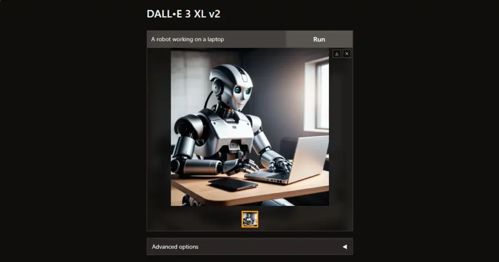 DALL-E AI image generator creating digital artwork from text prompts