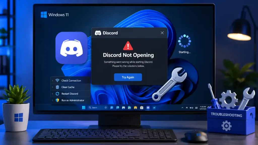 Discord not opening on Windows 11 troubleshooting guide