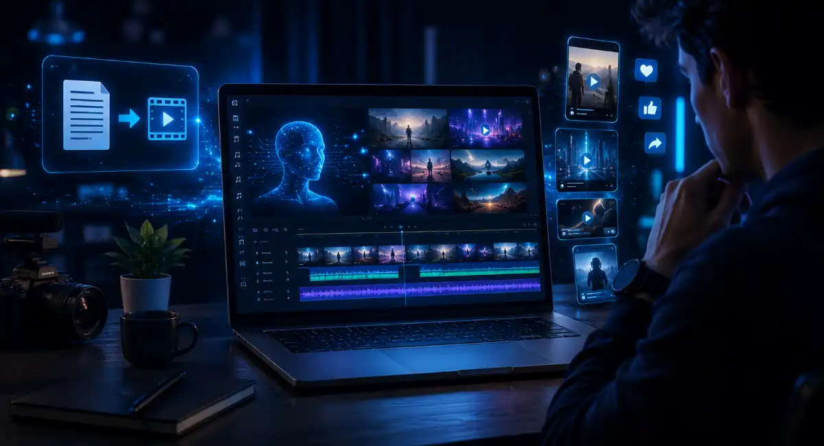 AI video creation workflow for content creators