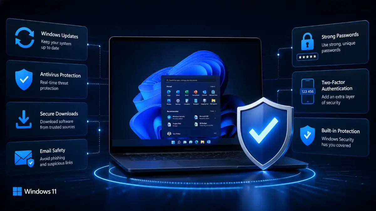 Windows 11 malware prevention and security protection tips