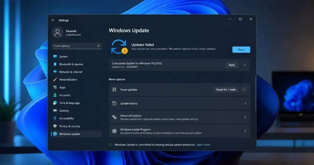 Windows 11 Update problems that needs troubleshooting